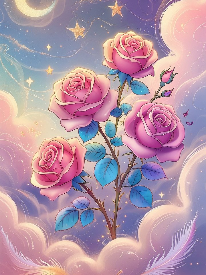 Roses Fantasy Digital Art product image (2)