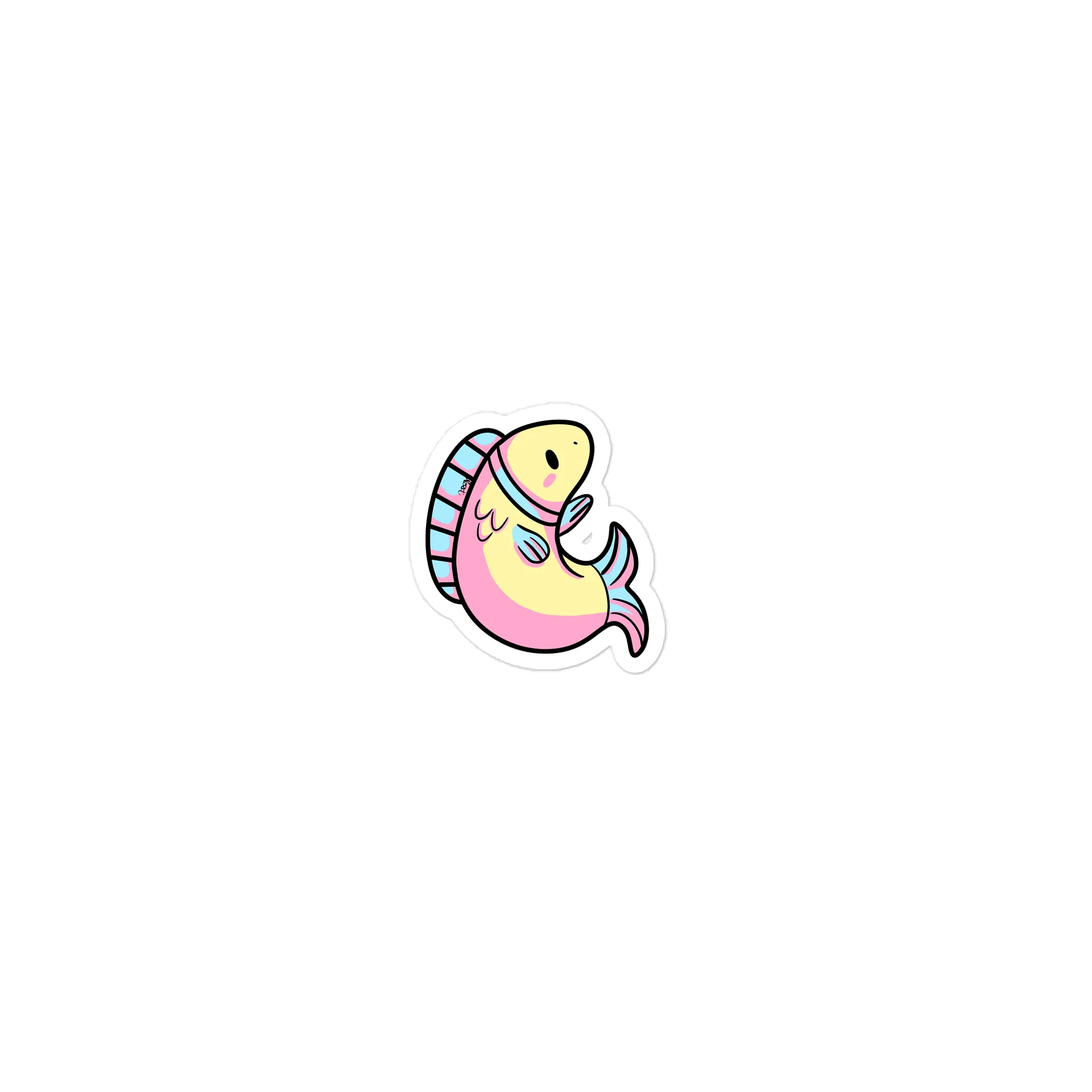 Cuddly Fish Die-Cut Stickers product image (1)