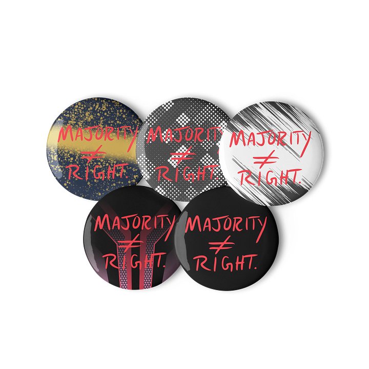 Majority≠Right button product image (2)