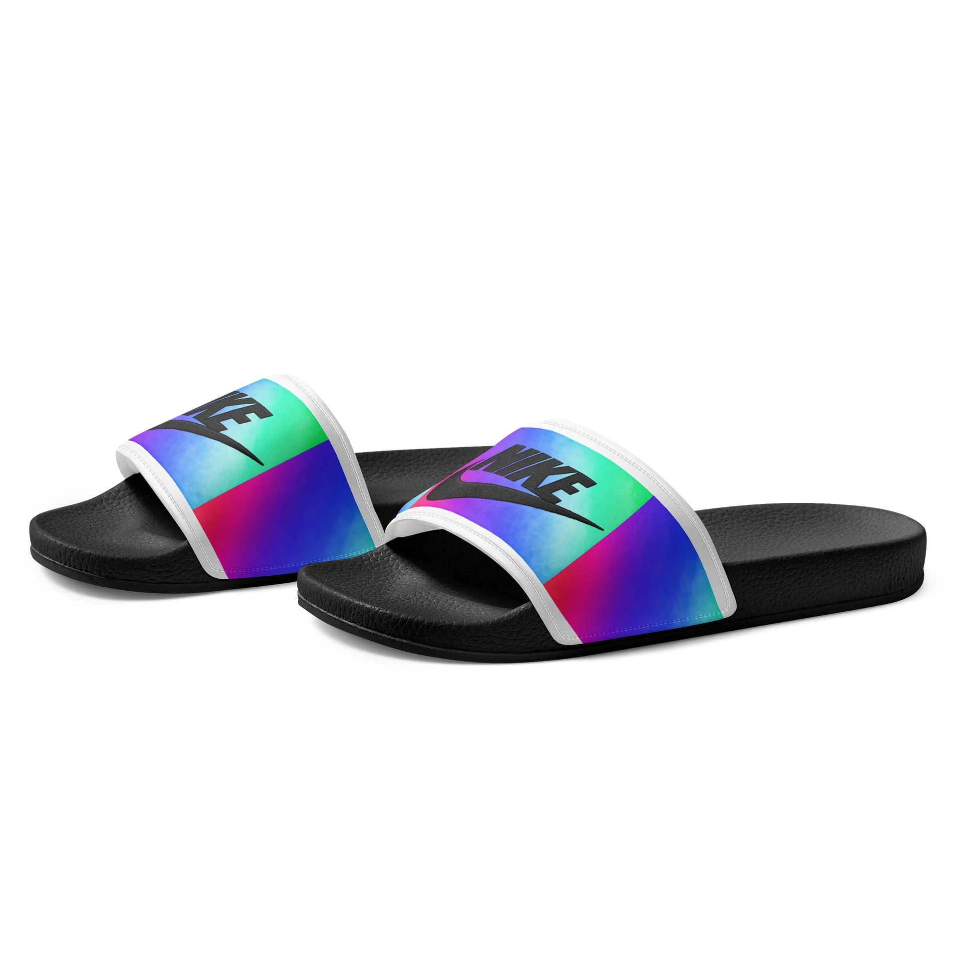 Neon Nike Logo Women’s Slides product image (2)