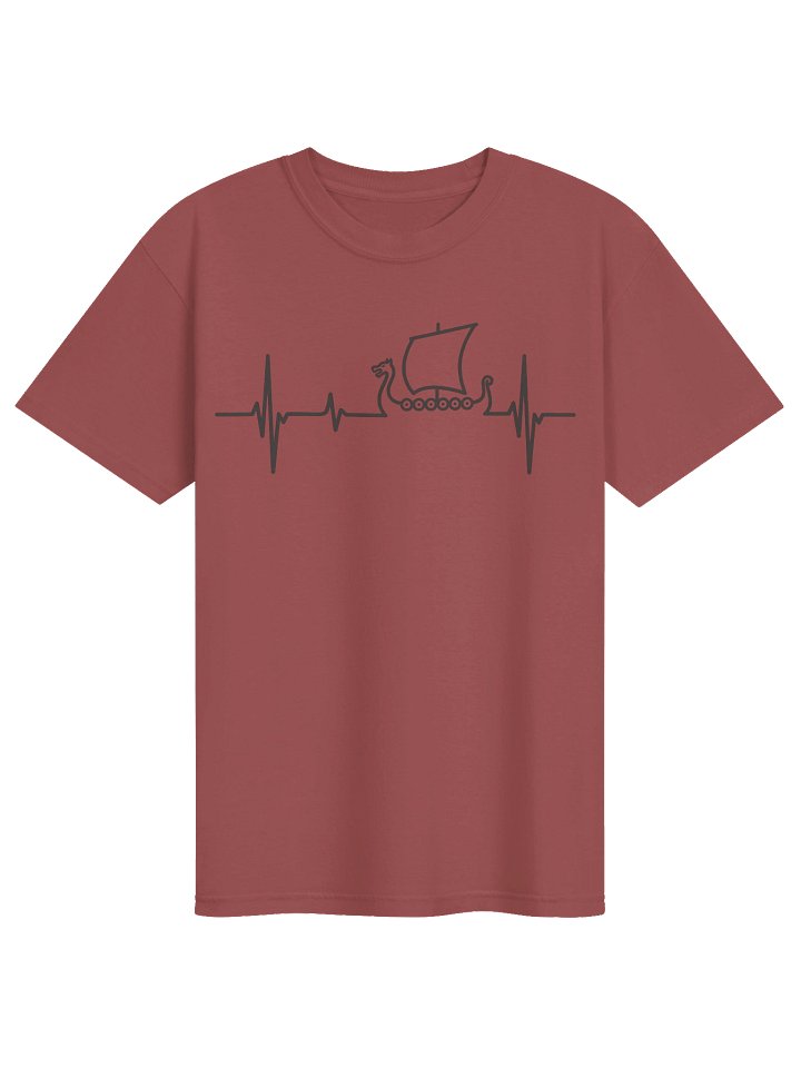 Black Viking Life Line - Comfort Colors Heavyweight Unisex cotton T-shirt -light colors product image (1)