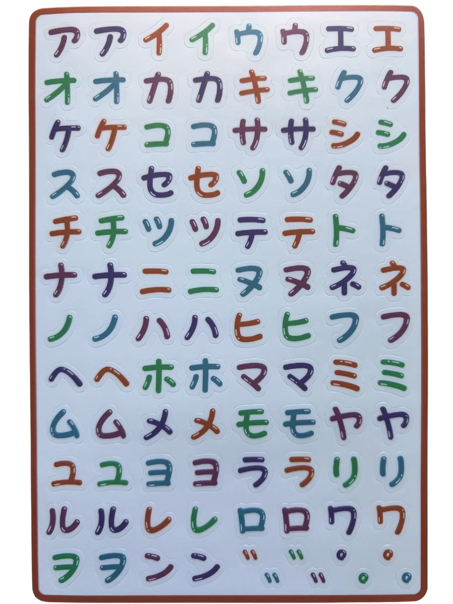 Katakana Sticker Sheet product image (1)