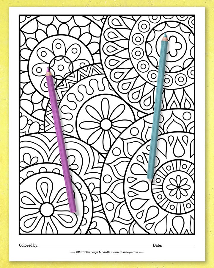 Easy Abstract Coloring Pages product image (2)