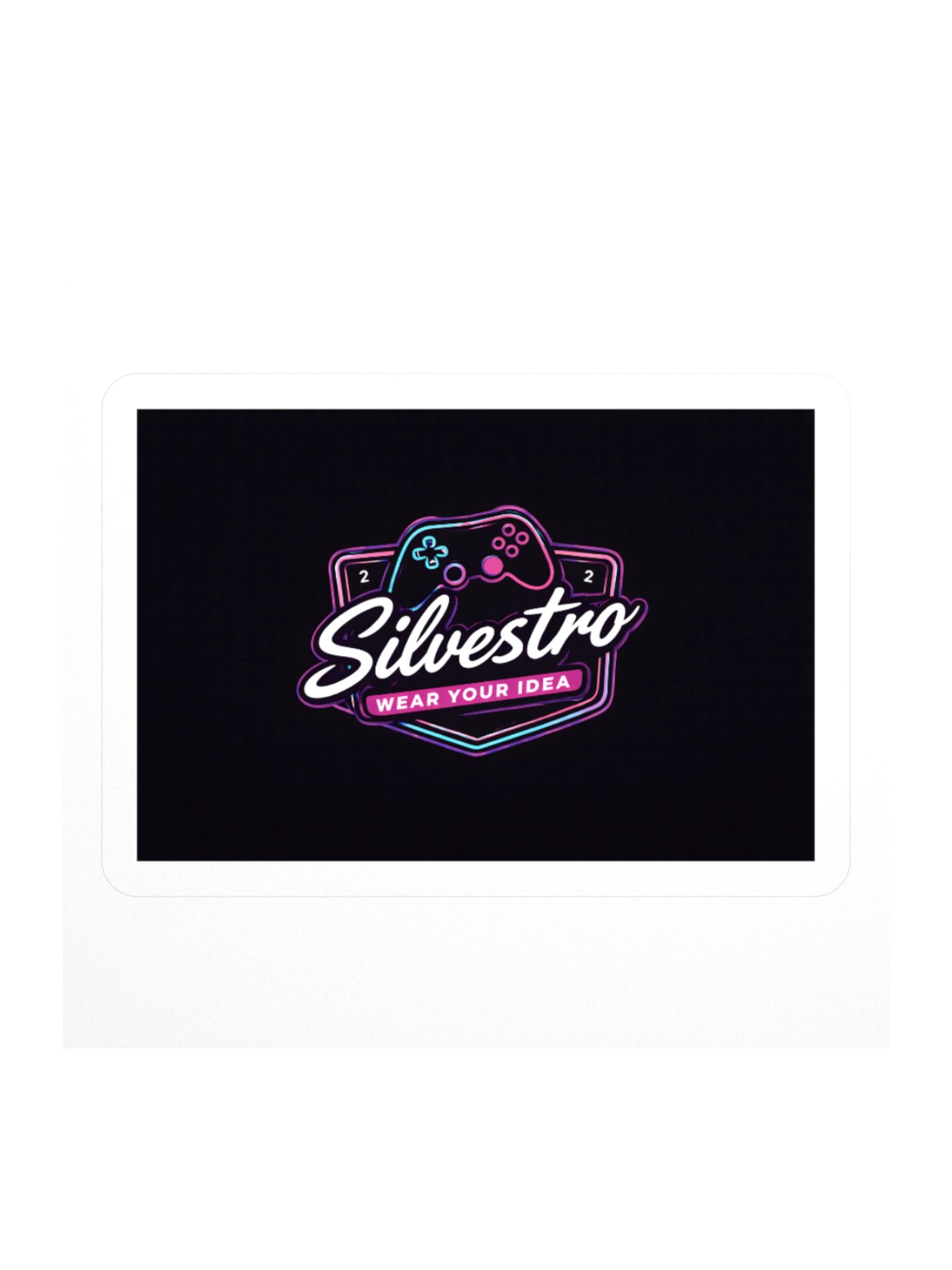 Neon Gamer Logo Kiss Cut Stickers product image (2)