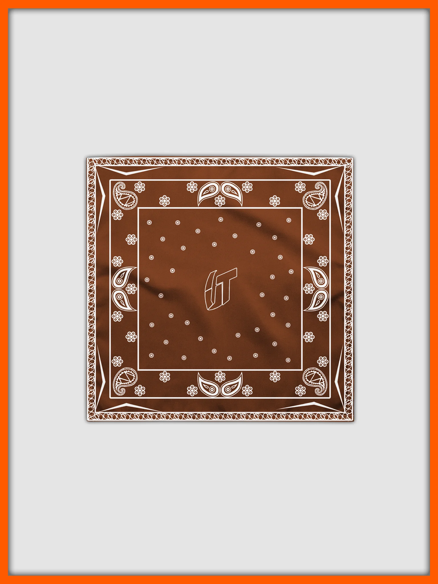 Classic UT Paisley Bandana (Brown) product image (1)