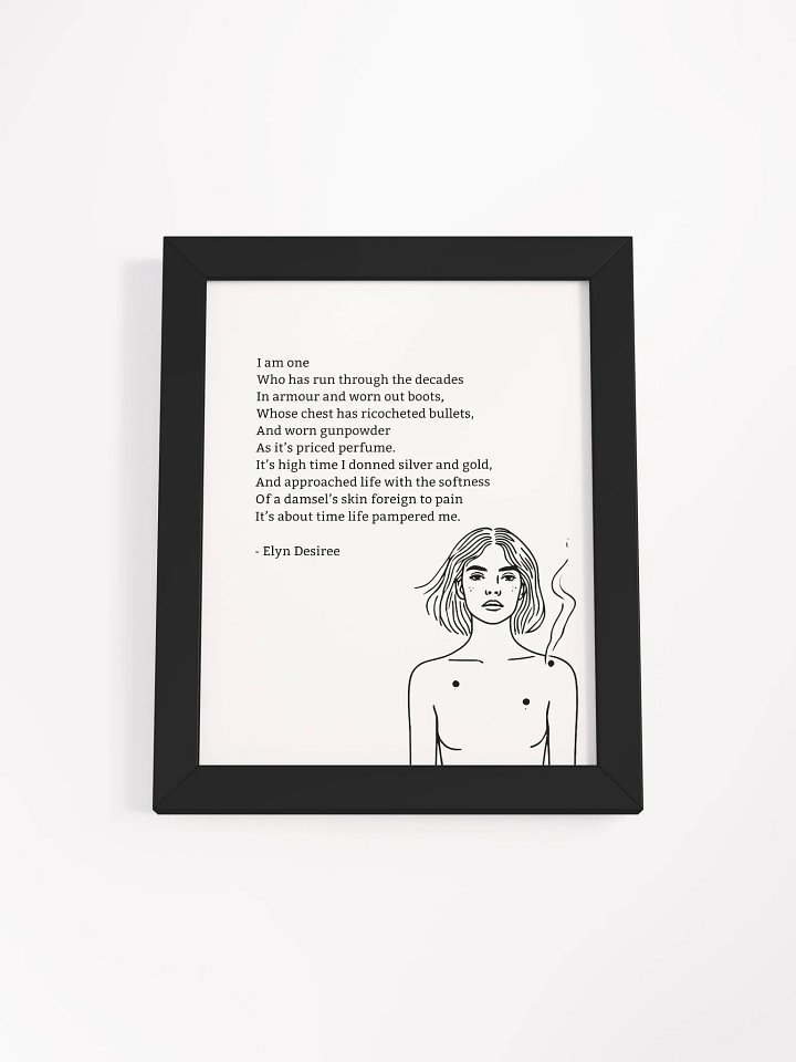 Gunpowder Poem Framed Matte Poster product image (2)