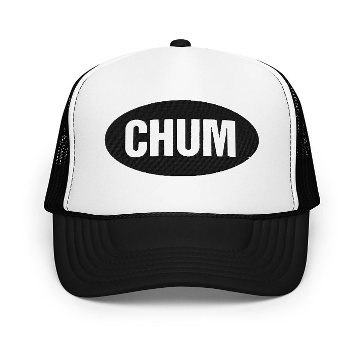 Oval logo foam trucker hat product image (1)