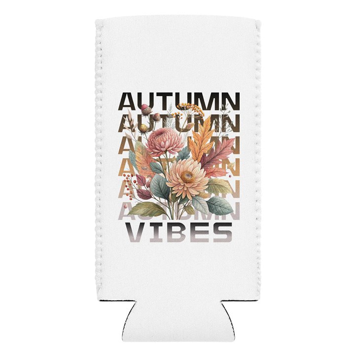 Autumn Vibes Boho Flowers Can Cooler product image (1)