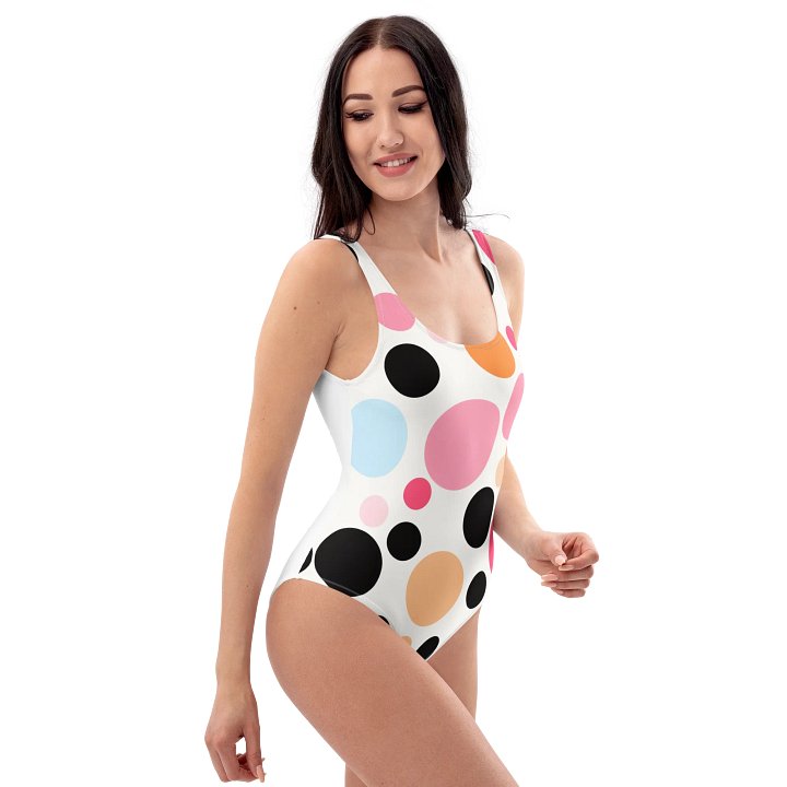 Women’s Multi-Colored Polka Dot One-Piece Swimsuit product image (2)