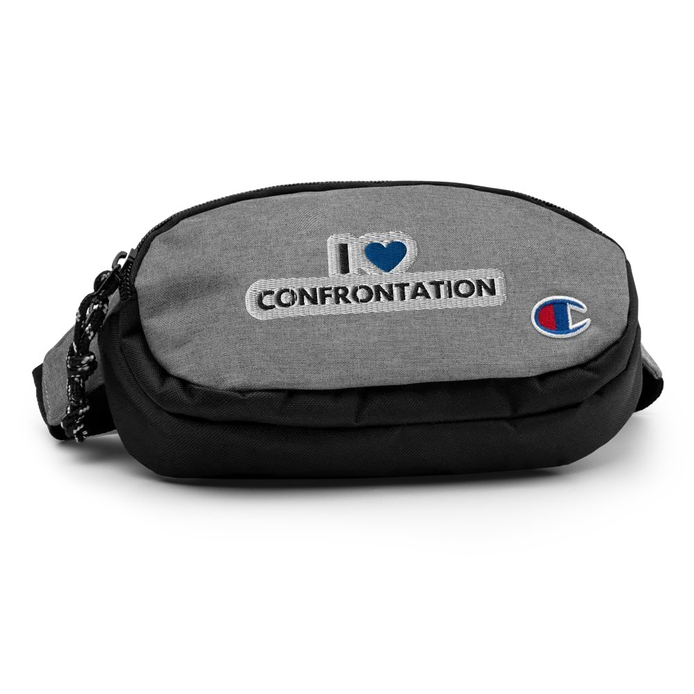 I <3 Confrontation (royal bubble design) champion fanny pack product image (2)