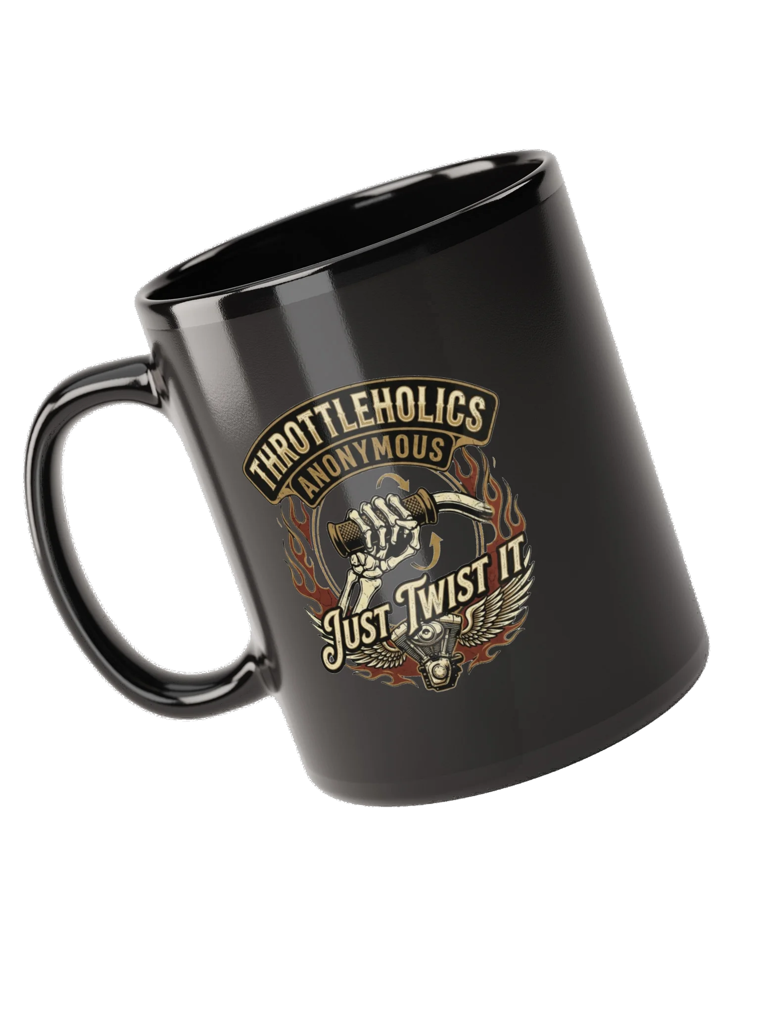 Throttleholics Anonymous Black Glossy Mug product image (10)