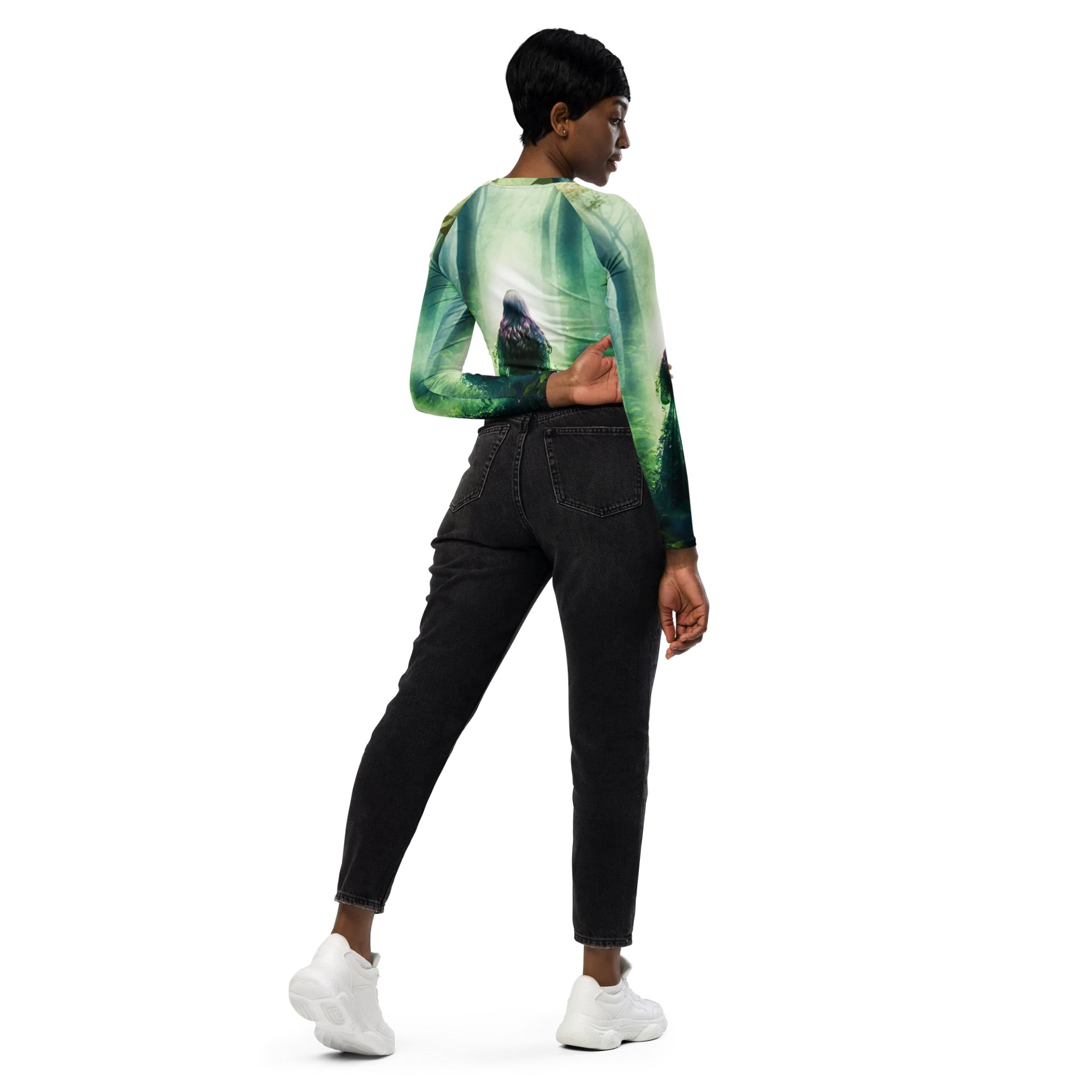 'Elven Stories - Angela Eco All-Over Print Crop Top product image (6)