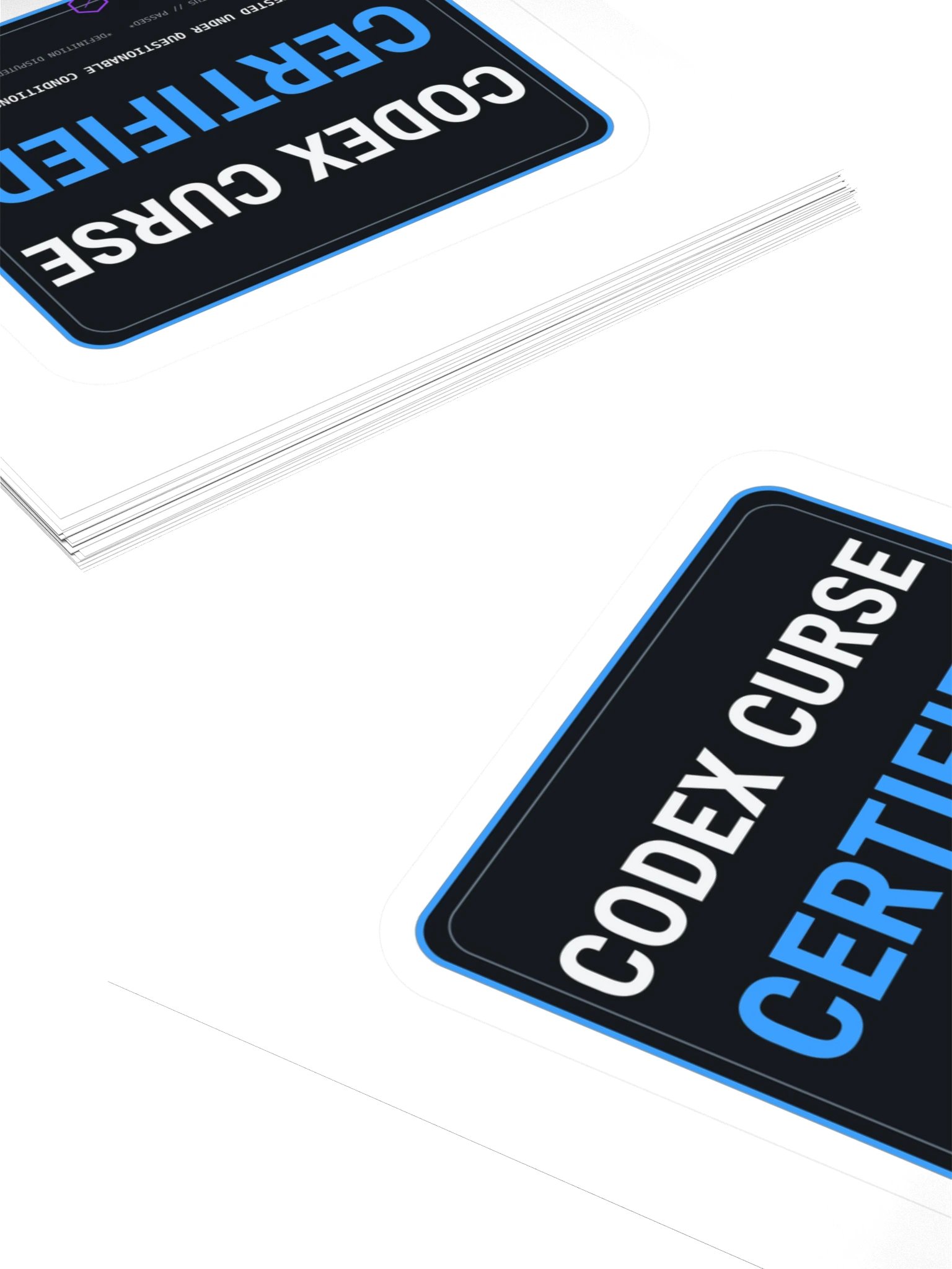 Codex Curse Certified Sticker product image (4)