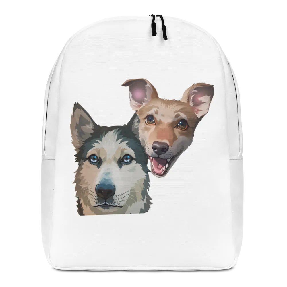 Luna and Mango Minimalist Backpack White product image (7)
