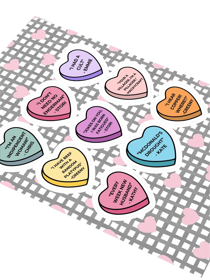 Alvarium Love Heart Quote Stickers product image (2)