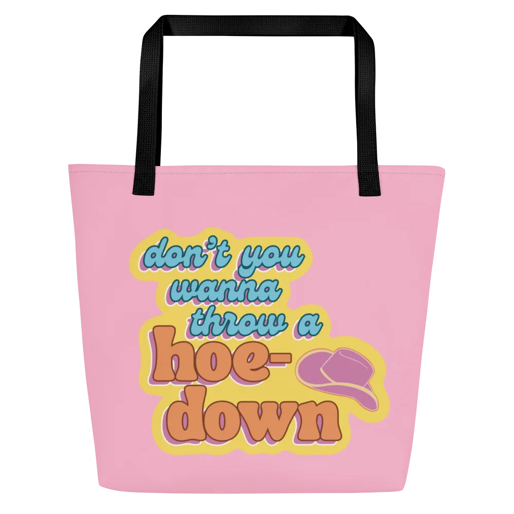 Don't You Wanna Throw a Hoedown Pink Tote Bag product image (1)