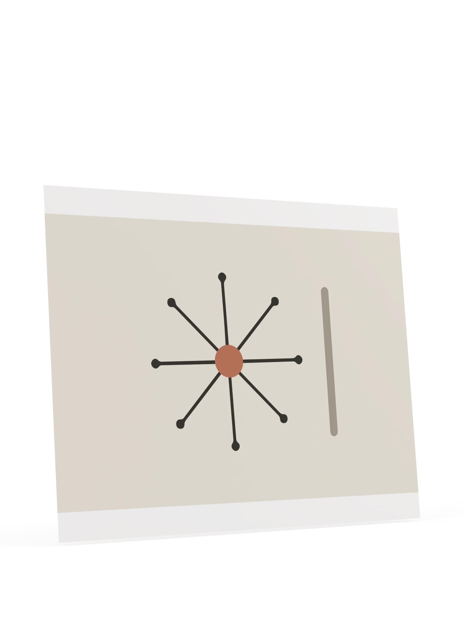 Atomic Starburst Print | Mid Century Bathroom Wall Art product image (11)