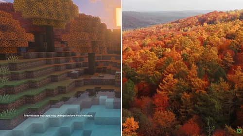 Mojang gave players a first look at the new Dapple Forest drop during Minecraft Live at TwitchCon Europe #Minecraft #TwitchCo...