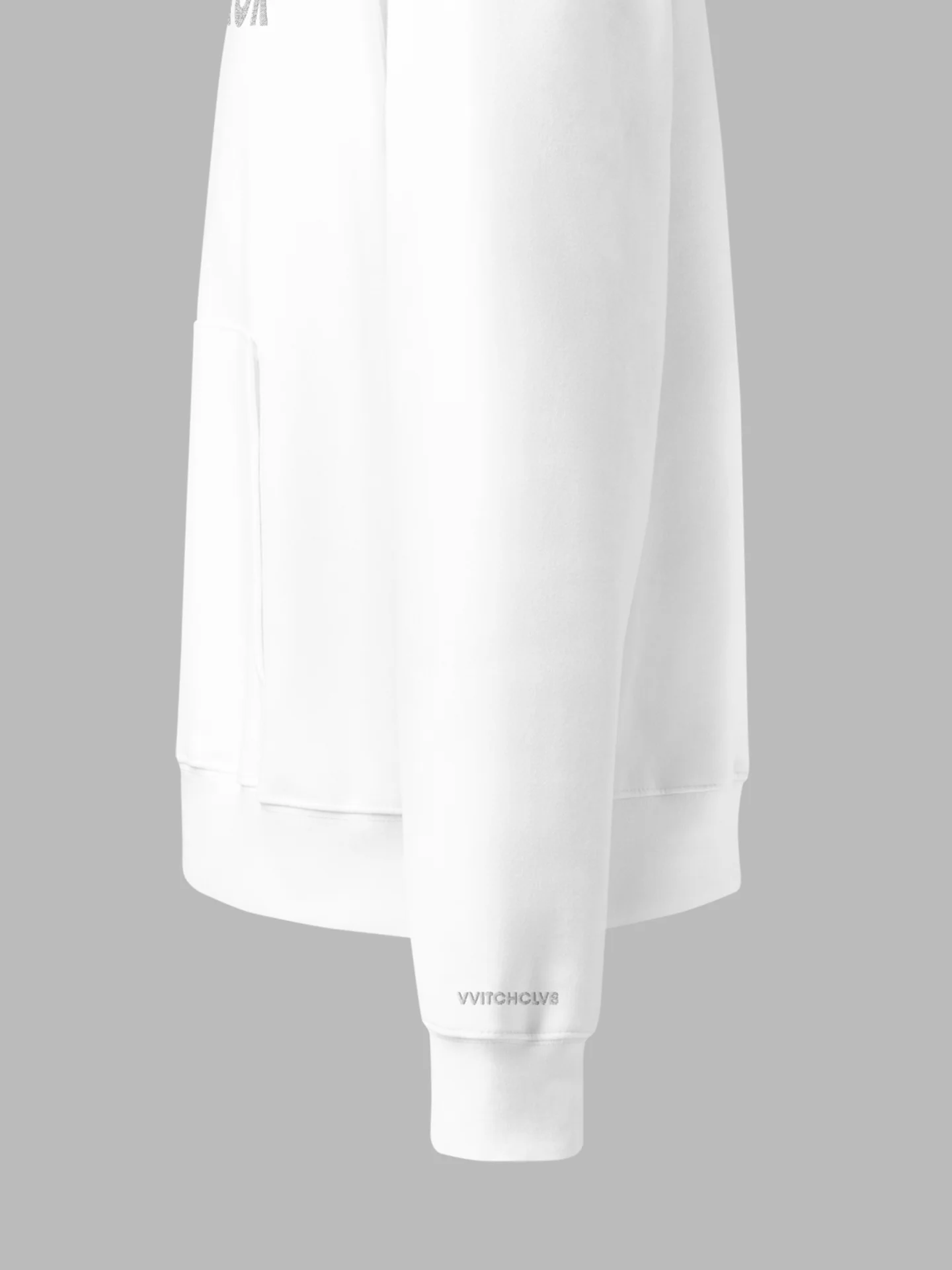 vvitchclvb - "Terror" (Whiteout) Embroidered Oversized Hoodie product image (2)