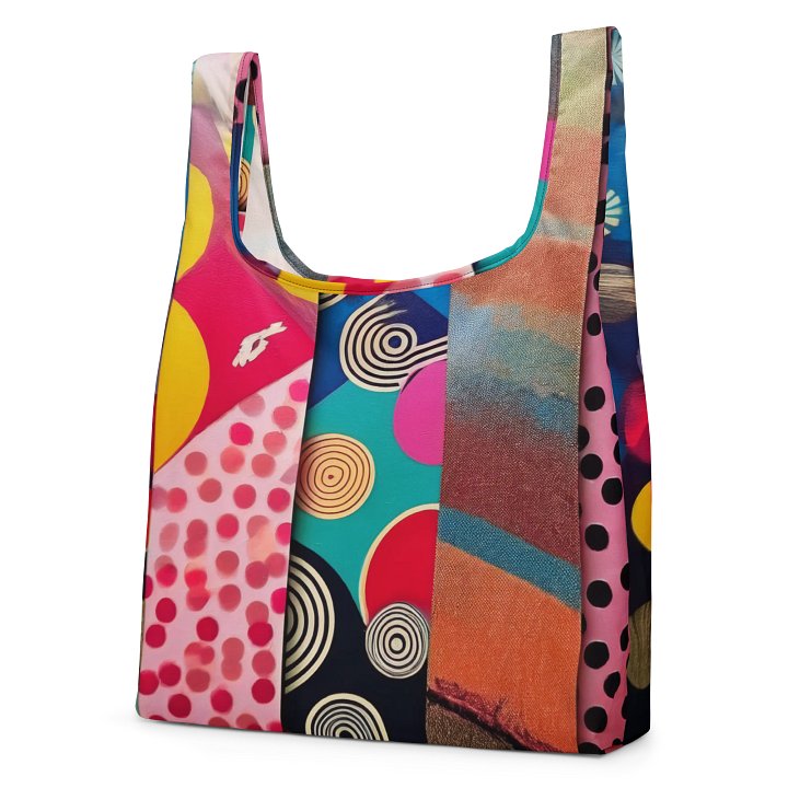 Vibrant Geometric Delight Shopping Bag product image (2)