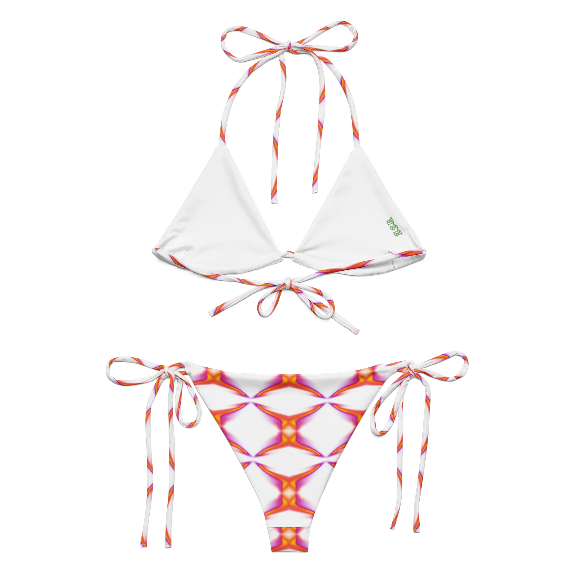 Solar Prism Flare – Summer Glow Kaleidoscope Dreams String Bikini Set product image (9)