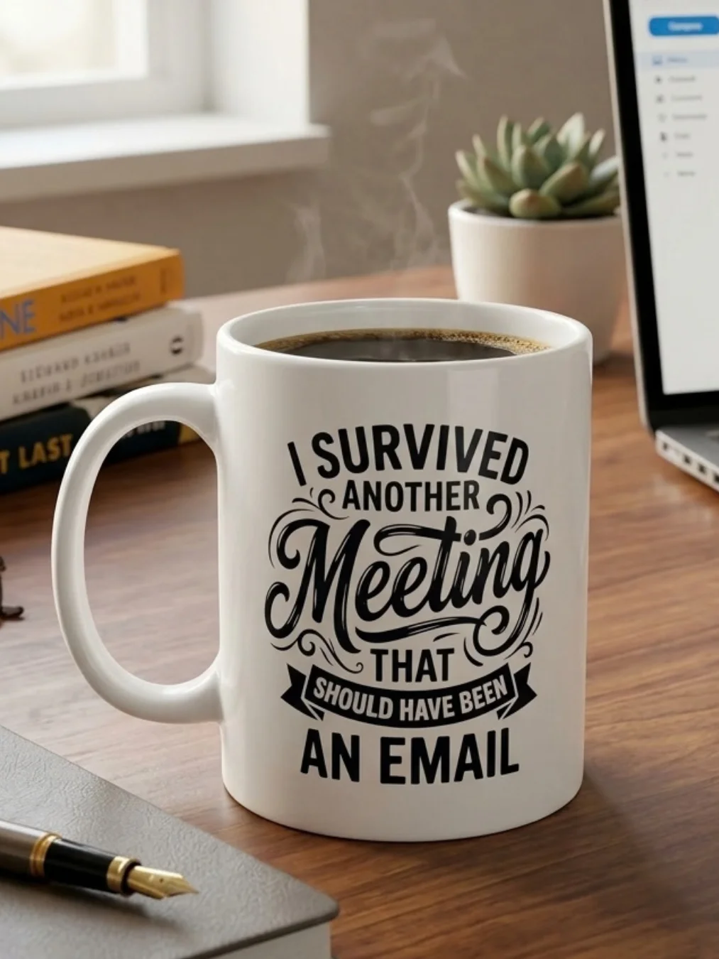 I Survived Another Meeting That Should Have Been an Email Mug – Funny Office Coffee Cup product image (2)