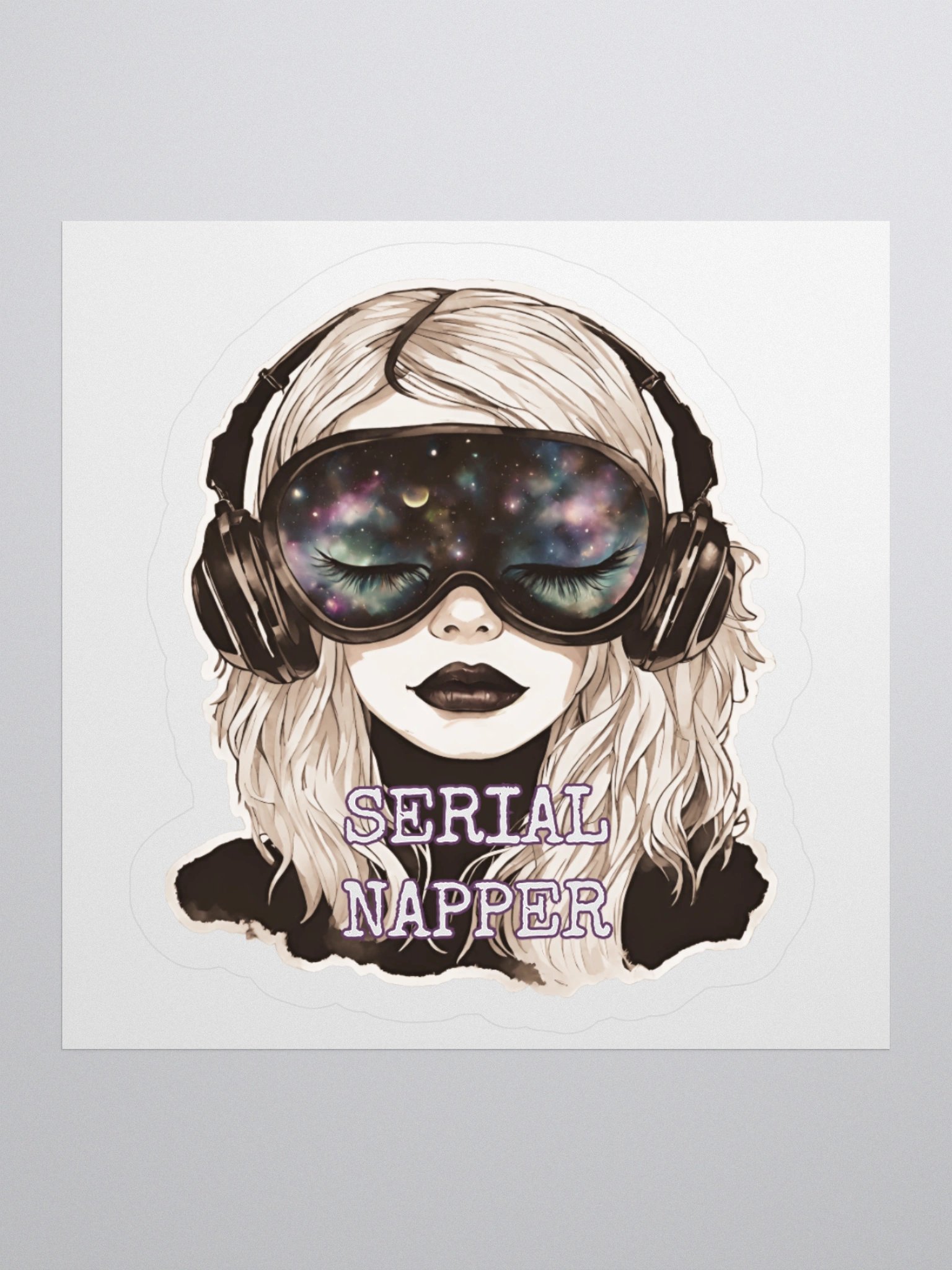Podcasts and Naps Serial Napper Sticker product image (1)