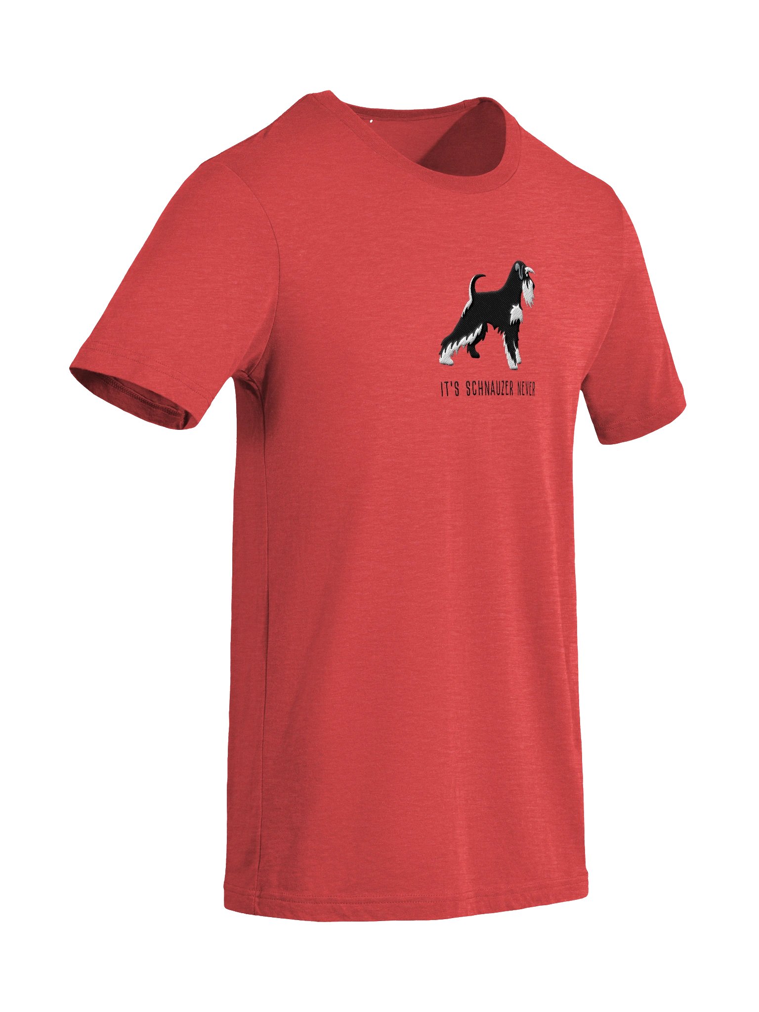 It's Schnauzer Never T-Shirt(Embroidered) of a Miniature Schnauzer(Black & Silver) product image (54)