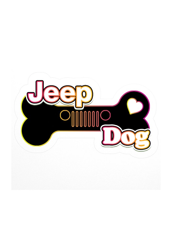 Jeep Dog Kiss Cut Sticker product image (1)