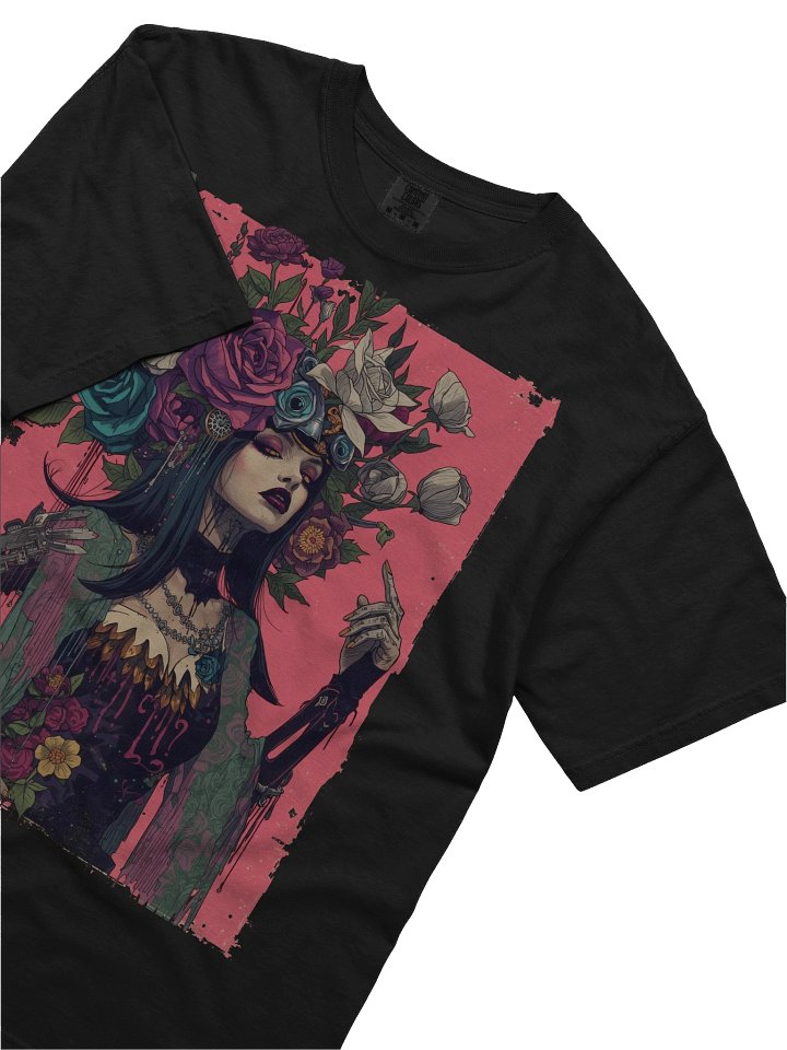 Cyber Rose Headdress Heavyweight Tee product image (2)