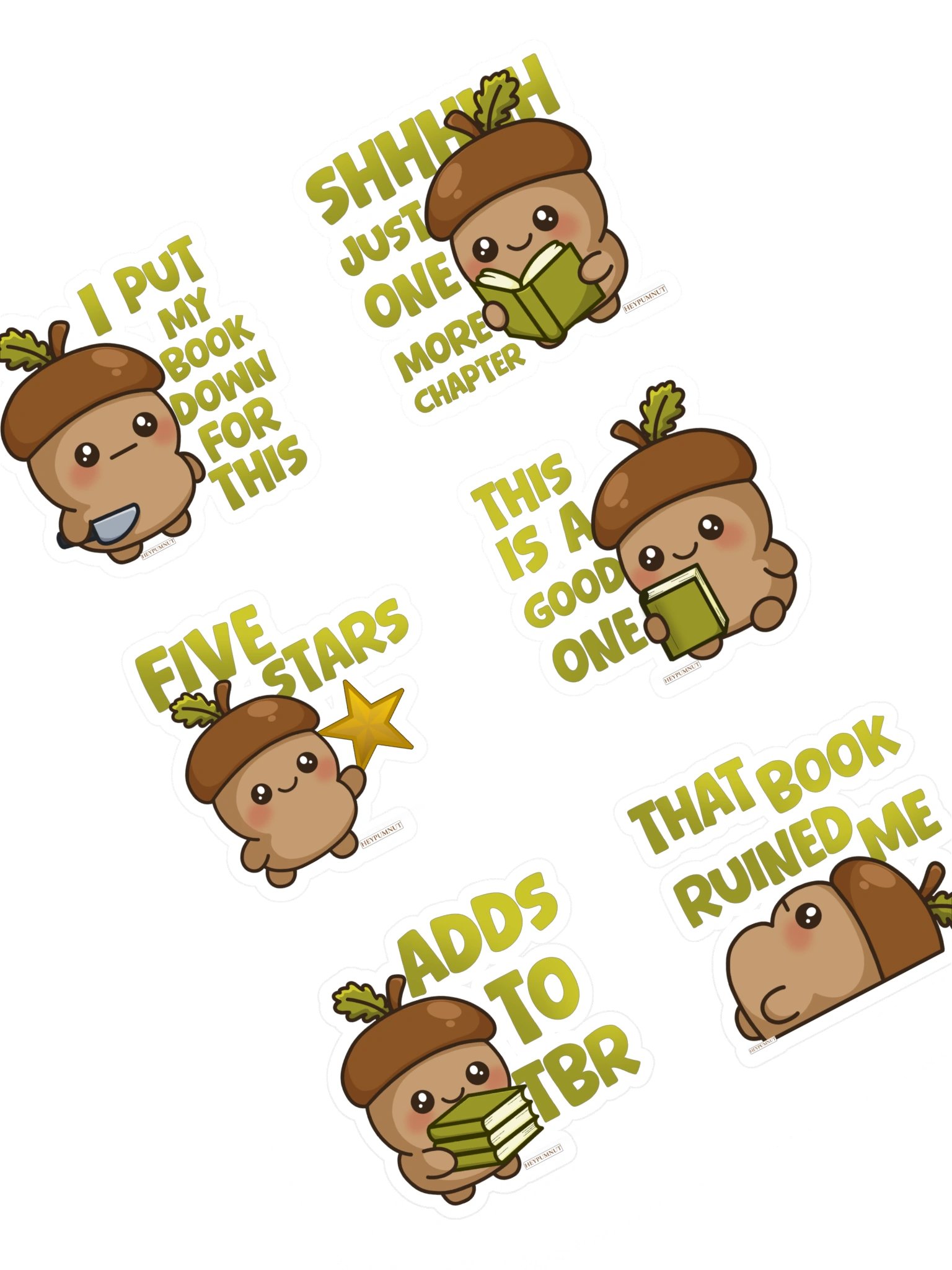 Pummy’s Cozy Bookish Sticker Sheet product image (1)
