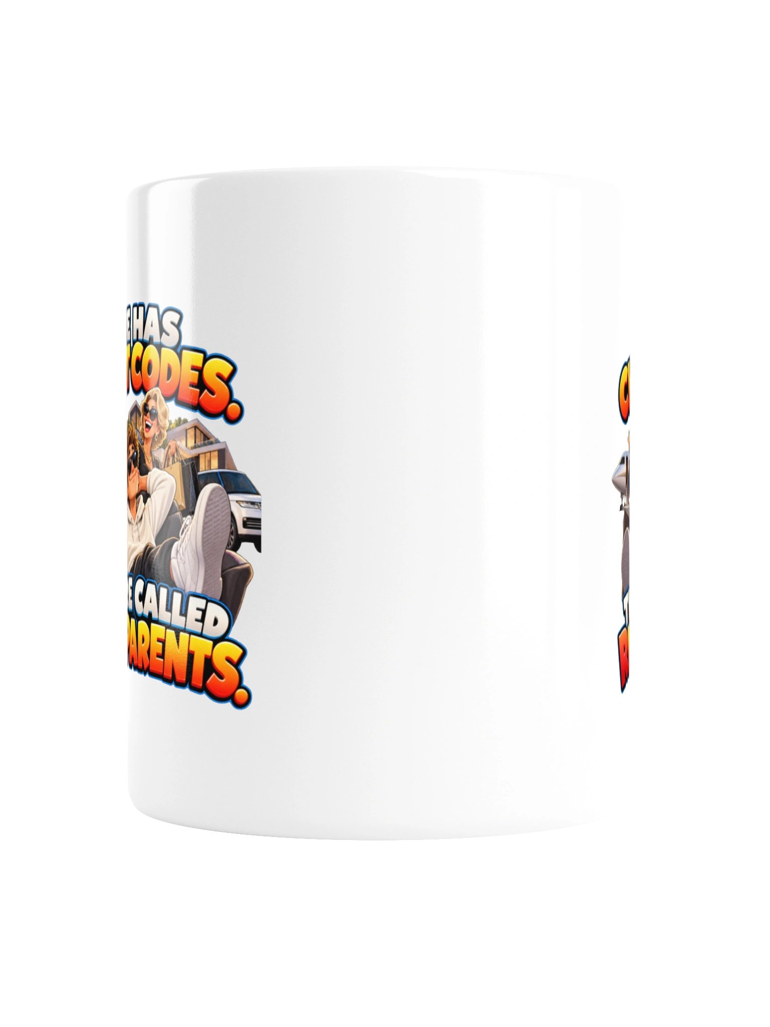 LIFE HAS CHEAT CODES. THEY’RE CALLED RICH PARENTS. MUG product image (4)