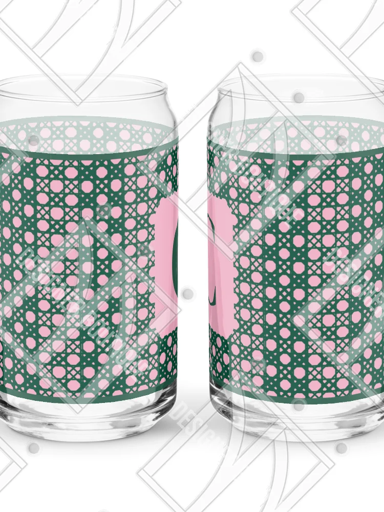 Verdant Garden Monogram C Can-Shaped Glass product image (7)