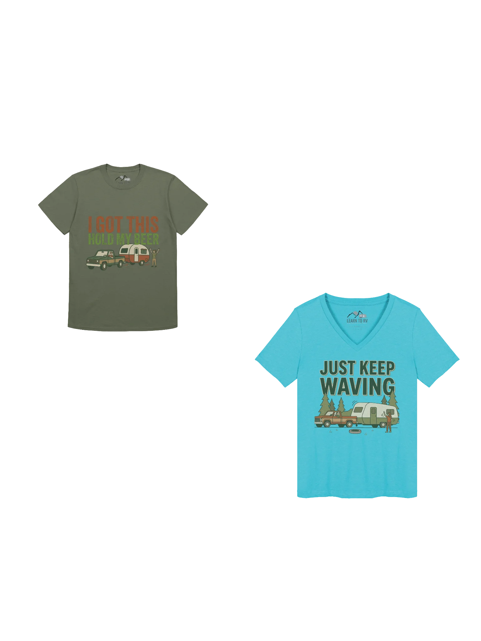 His/Hers Backing in the RV Custom Tee Bundle product image (1)