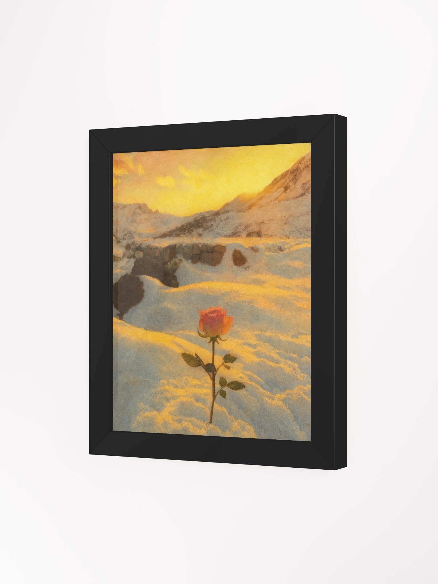 Framed Print - Snow Rose 'Winter Bloom' product image (15)