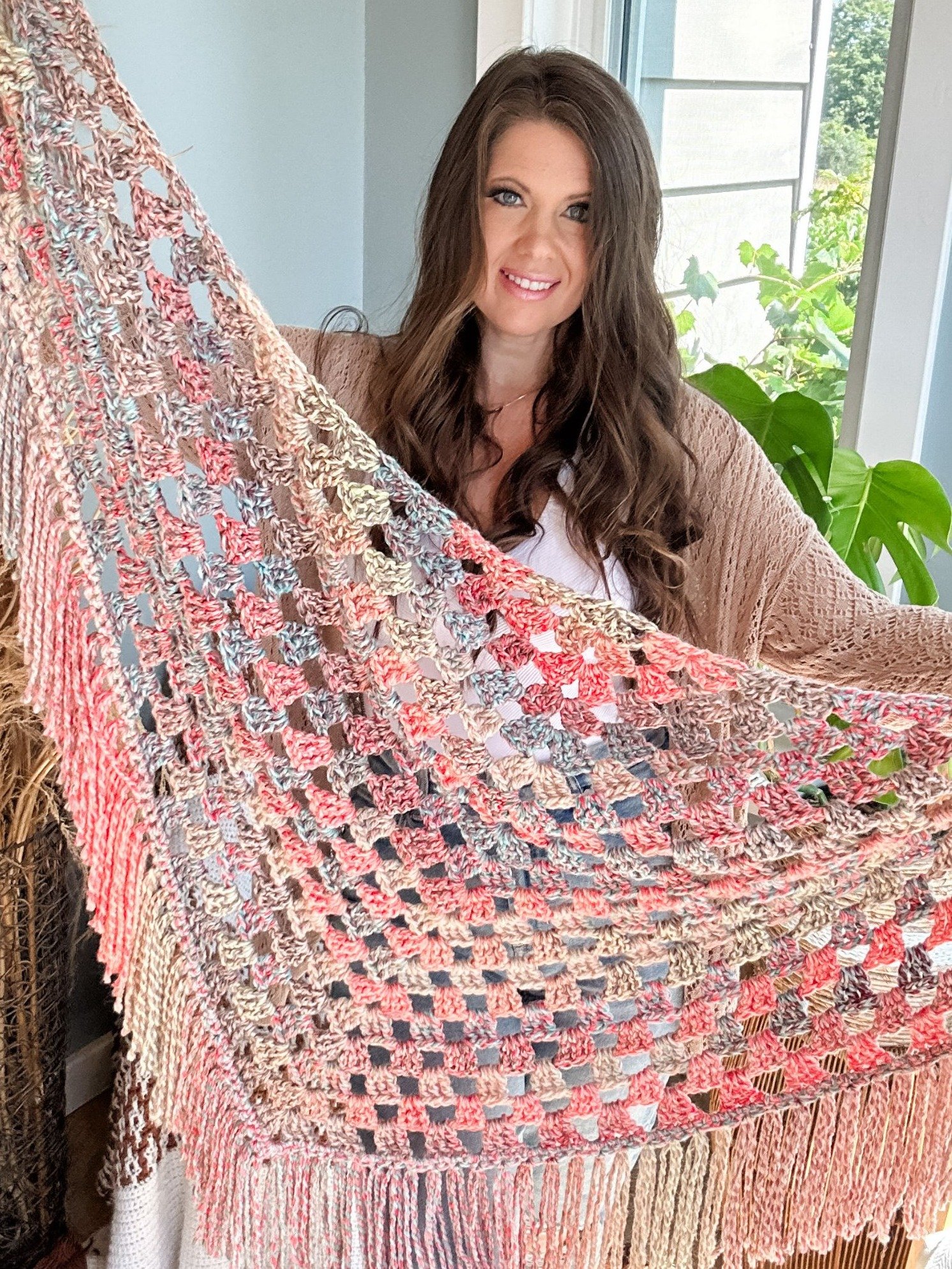 Shimmer Triangle Shawl Crochet Pattern product image (2)