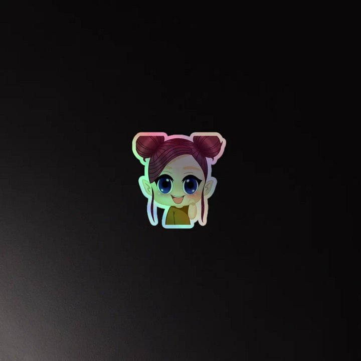 Ahsila Chibi Emote Holo product image (2)