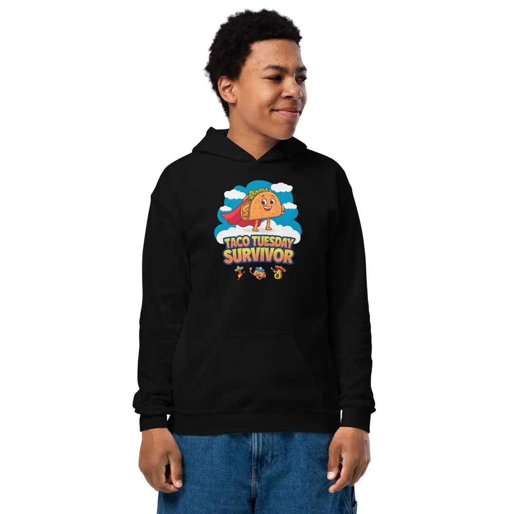 Taco Tuesday Superhero Kids Hoodie (Kid's Unisex) product image (1)