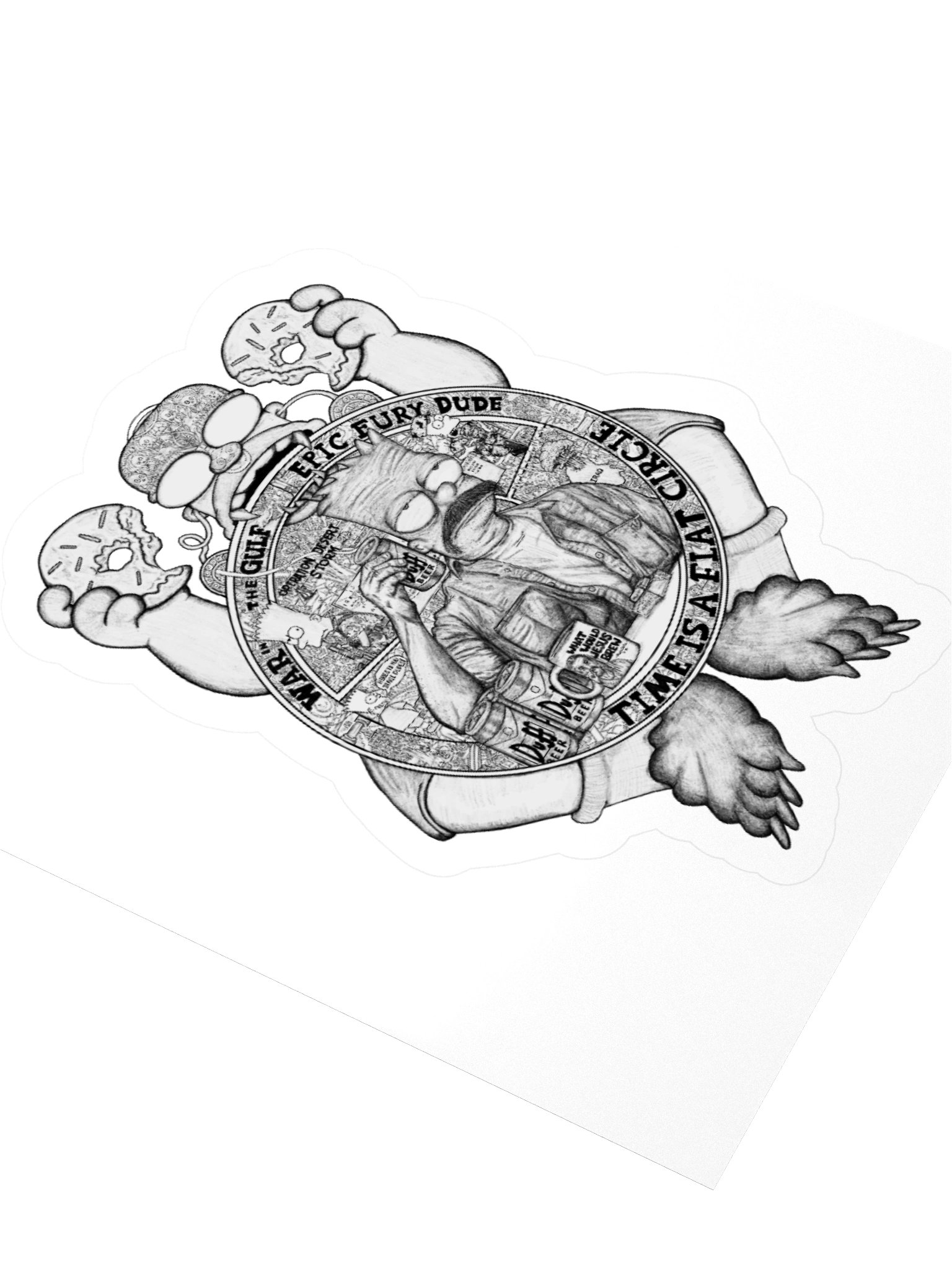 It's Samsara! B/W Sticker product image (7)