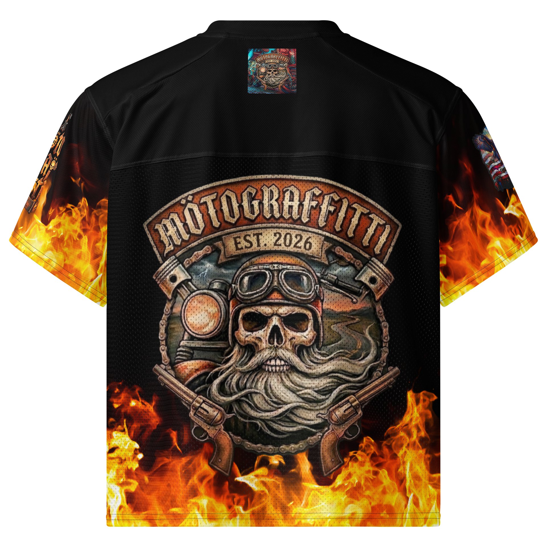 MötoGraffitti MotoMan Football Jersey product image (2)