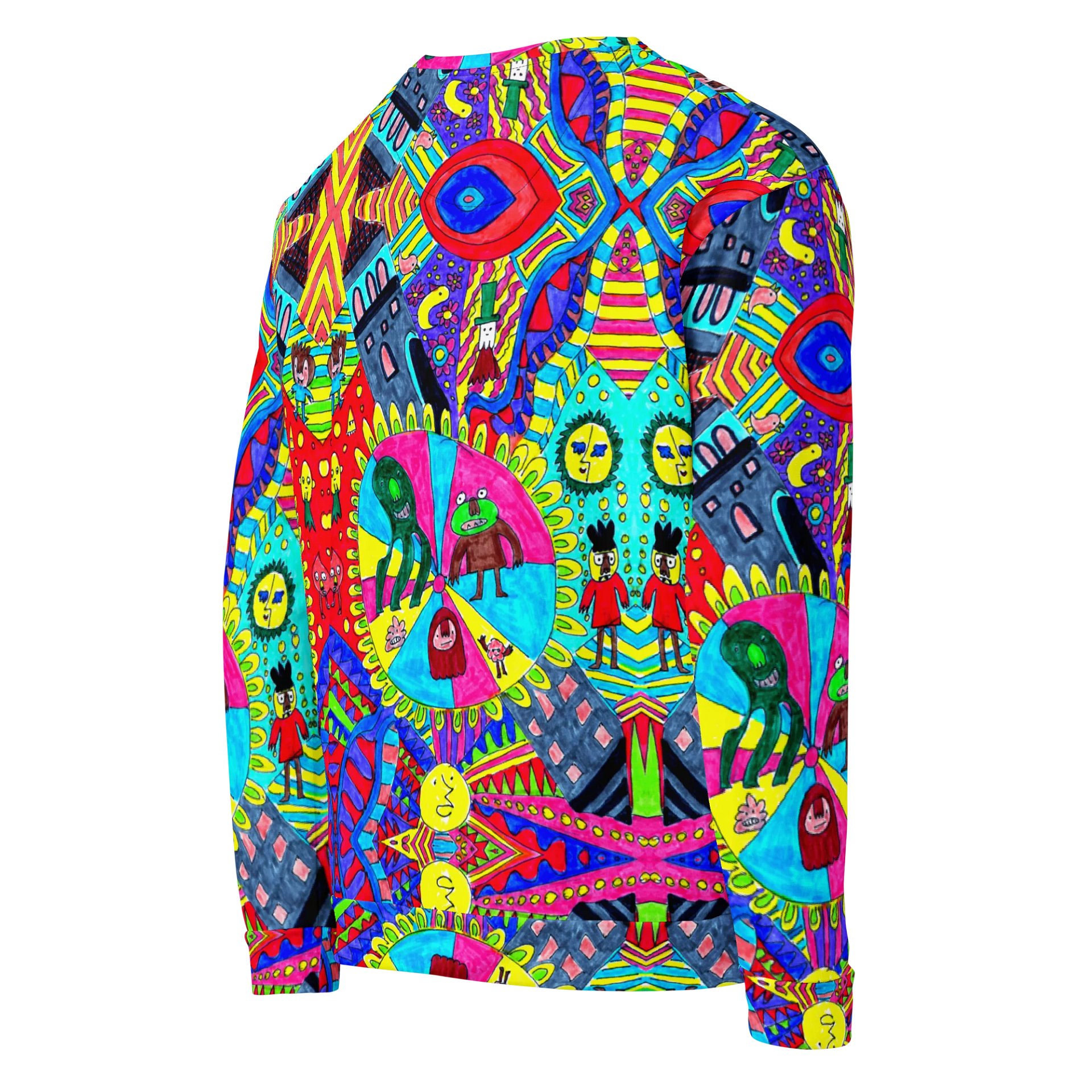 Abstract Doodle Monster Roulette Unisex Sweatshirt product image (9)