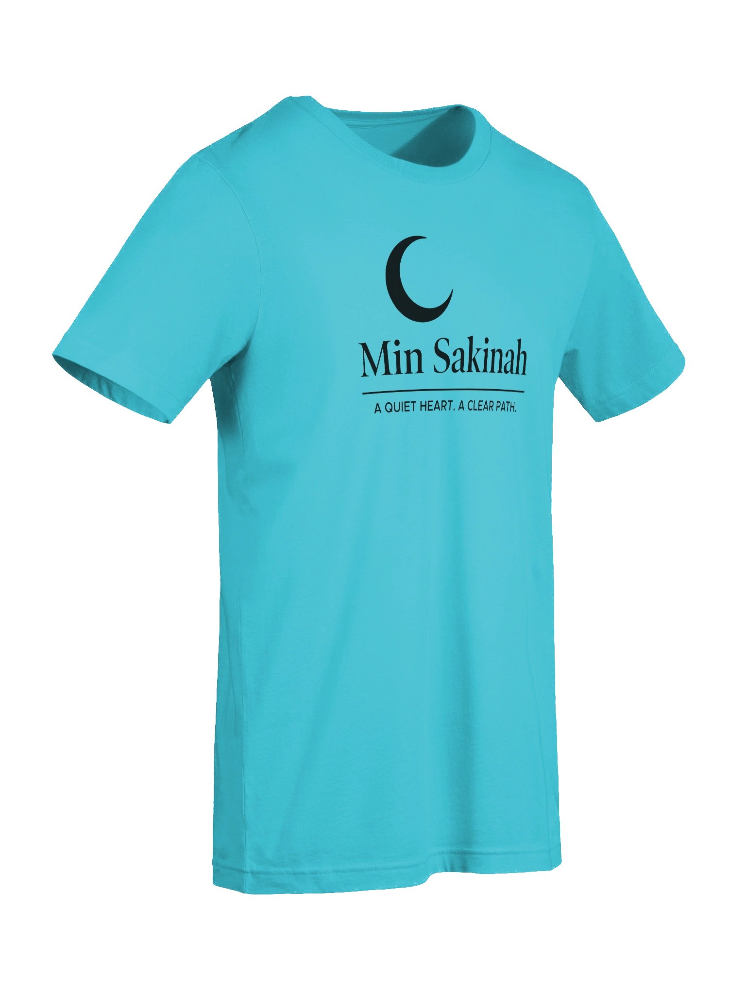 Min Sakinah Vision T-Shirt – Deep Black Print product image (3)