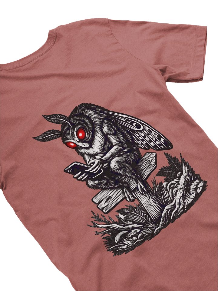 MOBILE MOTHMAN W/ FRONT LOGO SUPER SOFT T-SHIRT (HEATHERED COLORS PT.2) product image (1)