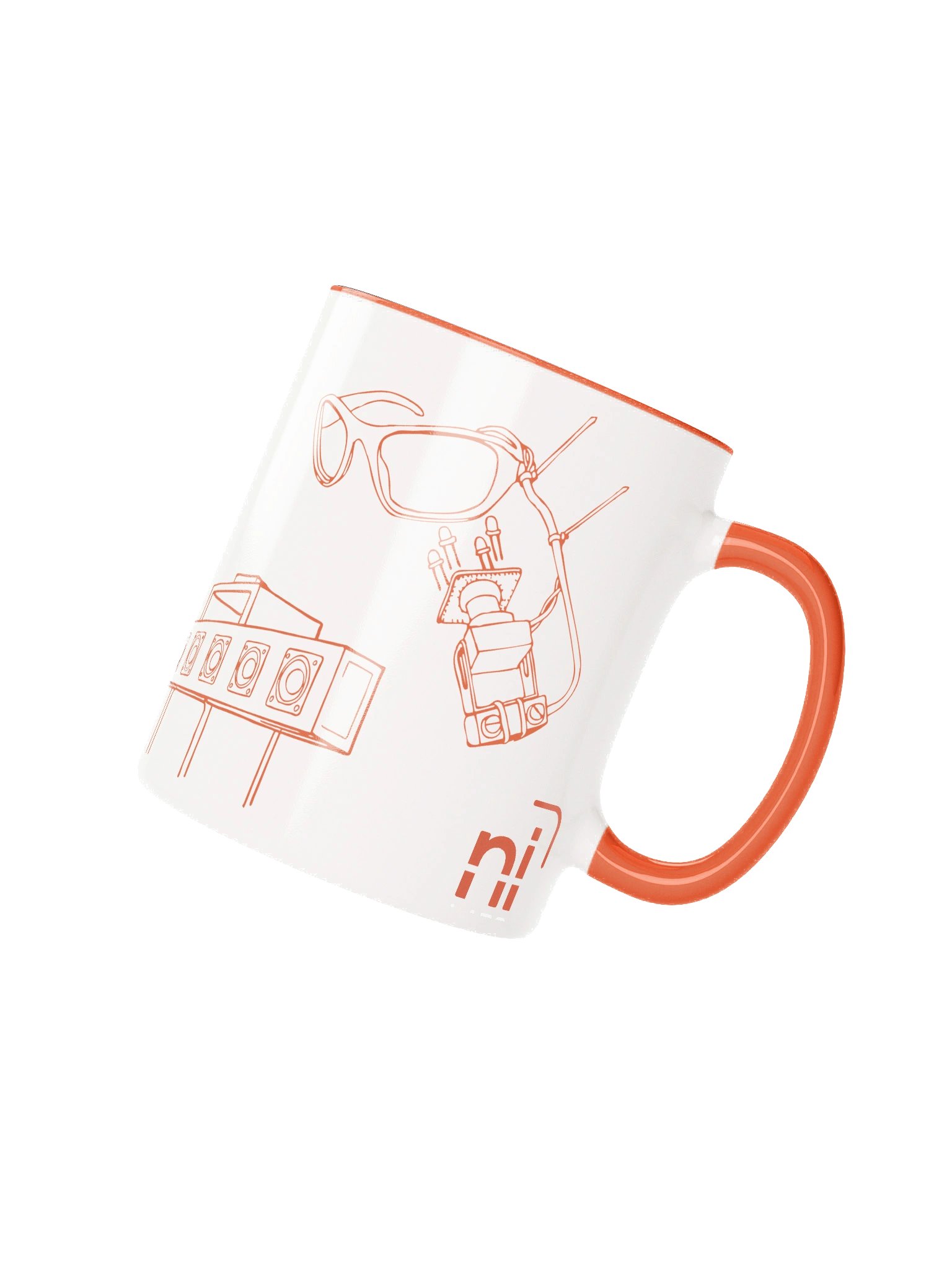 Not Impossible Tech Mug - Orange/White product image (2)