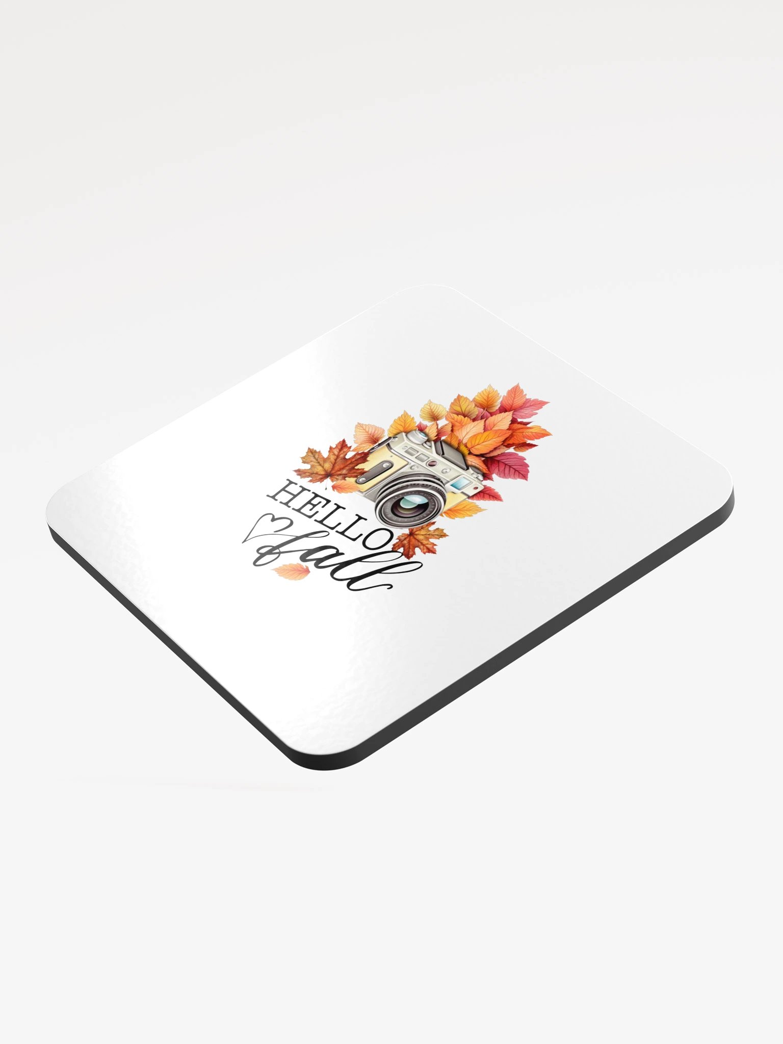 Peace Within Autumn Camera Glossed Cork Coaster product image (3)