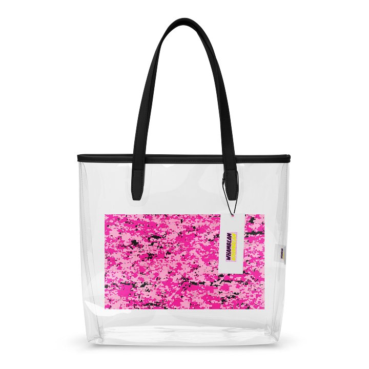 Pixel Pink Clear Tote: Urban Chic product image (1)