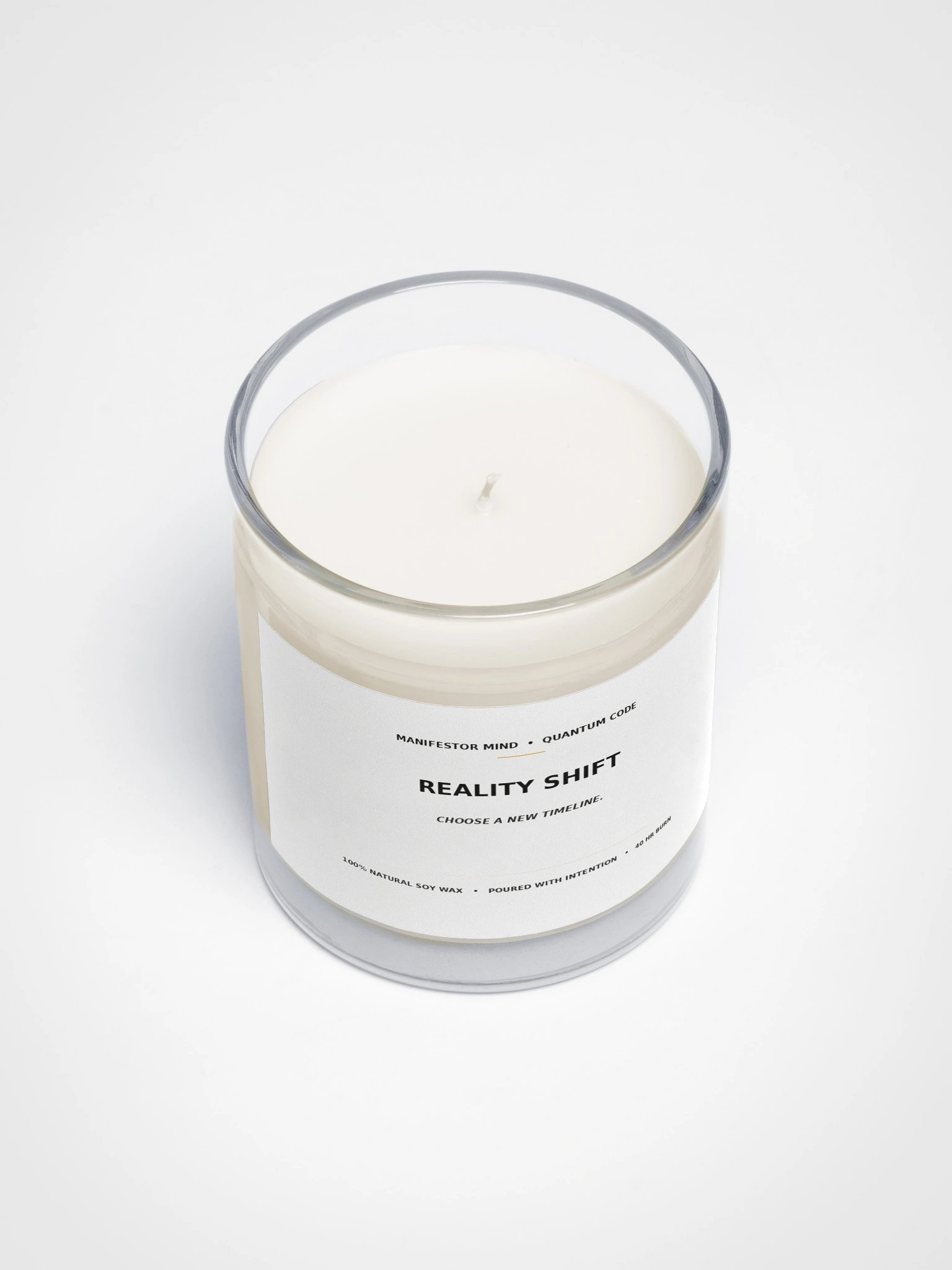 Reality Shift Candle - Unscented Timeline Jumping & Intention Soy Candle product image (3)
