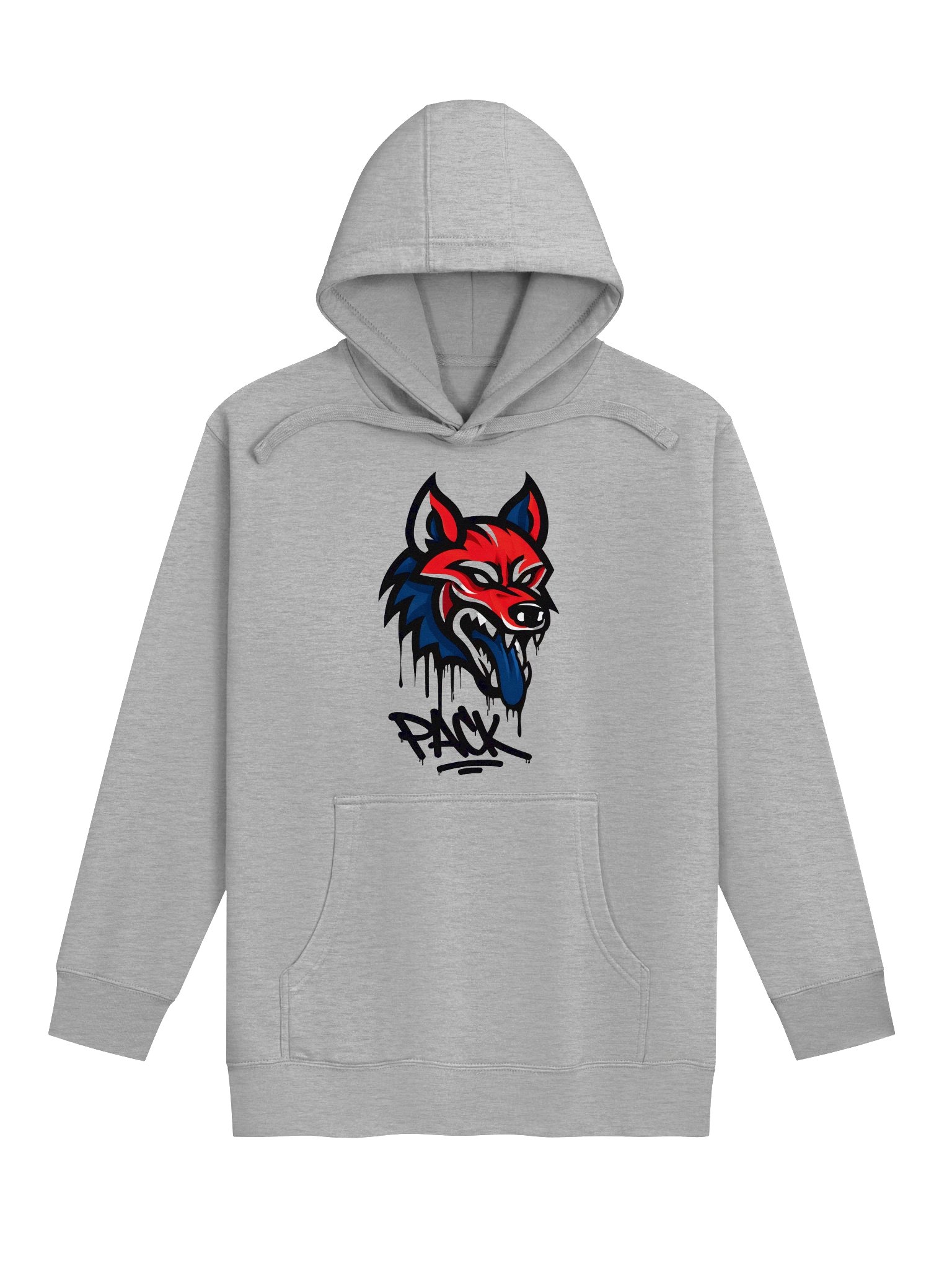 Vibrant Wolf Graphic Hoodie product image (3)
