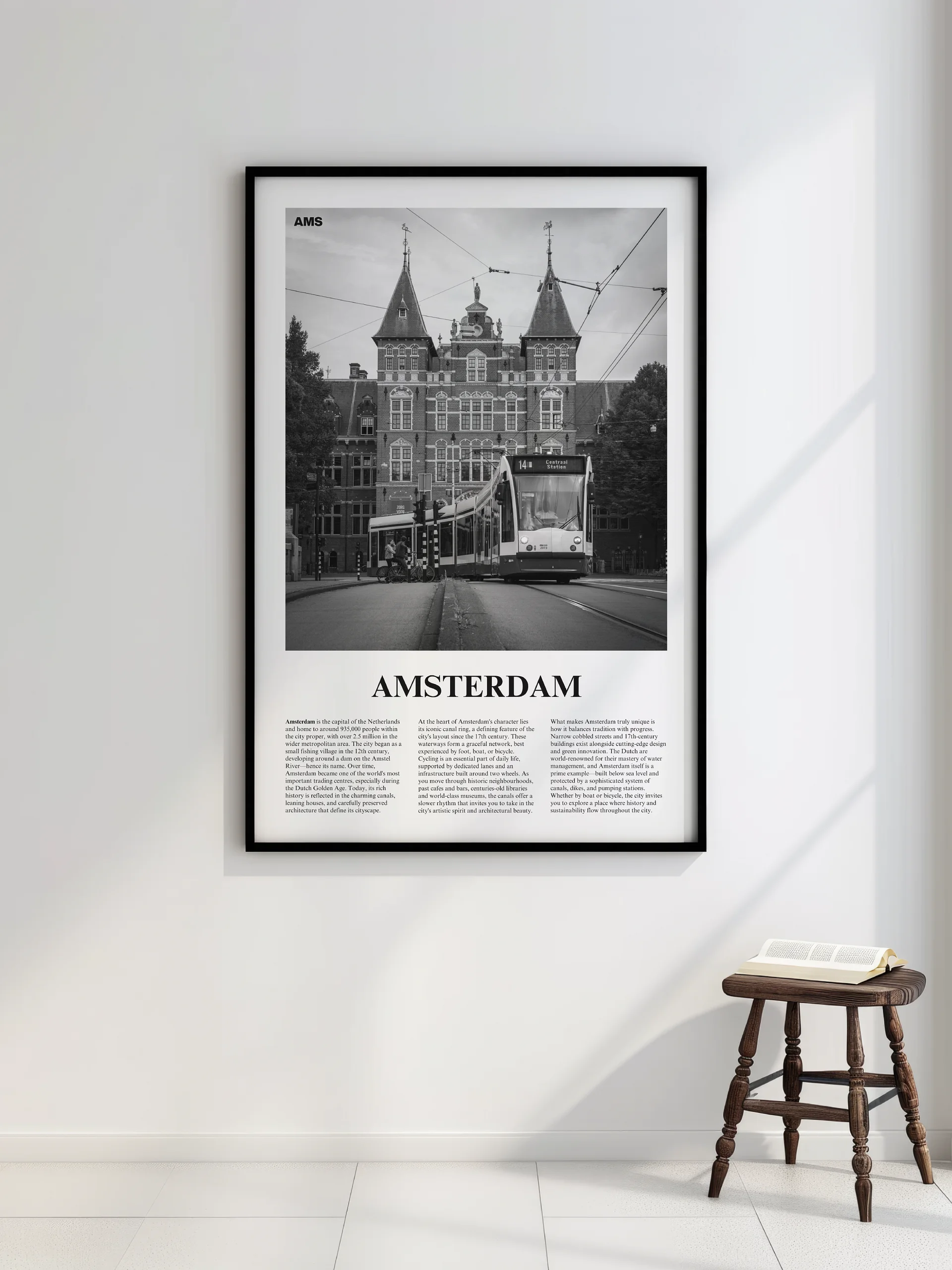 Amsterdam 05 Newspaper Poster | Framed product image (2)