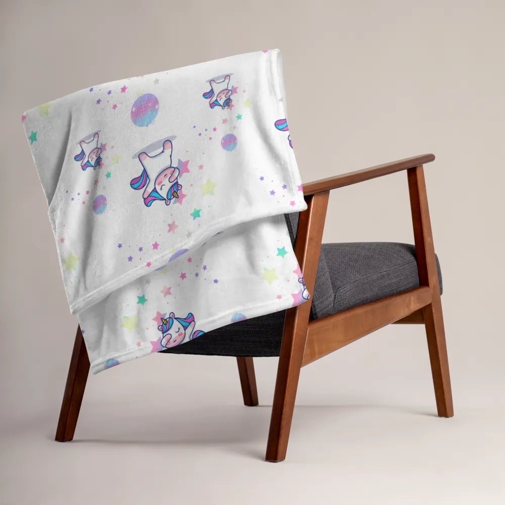 Disco Dabbing Unicorn Throw Blanket product image (5)